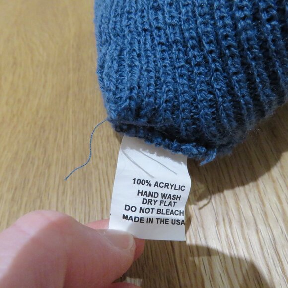 RIPNDIP Lord Nermal Cat Ribbed Knit Beanie Hat in Teal Blue Street Fall Unisex - Picture 7 of 7